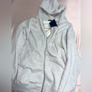 Light grey Brandy large zip up jacket